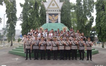 Sambut HUT BayangkRa ke – 80 Tahun 2026 Polres Pematangsiantar Ziarah dan Tabur Bunga di Taman Pahlawan