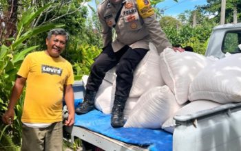 Polsek Siantar Selatan Dampingi Petani Hasil Jagung Petani Binaan ke Bulog Cabang Pematangsiantar
