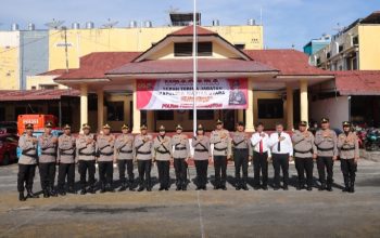 Kapolres Pematangsiantar Pimpin Upacara Sertijab Kapolsek Siantar Utara