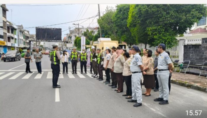 Sat Lantas Polres Pematangsiantar  Gelar Rajia Gabungan Kepatuhan PKB Tahun 2026