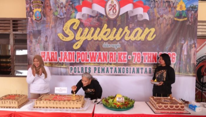 Hari Hadi Polwan ke-78 Polres Pematangsiantar Gelar Olahraga Bersama  dan Syukuran Penuh Kebersamaan