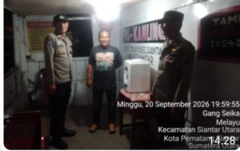 POLSEK SIANTAR UTARA SALING DI POSKAMLING MELAYU