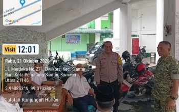 Melalui Kamtibmas Sambangi Polsek Siantar Barat Sampaikan Himbawan Waspada Kebakaran
